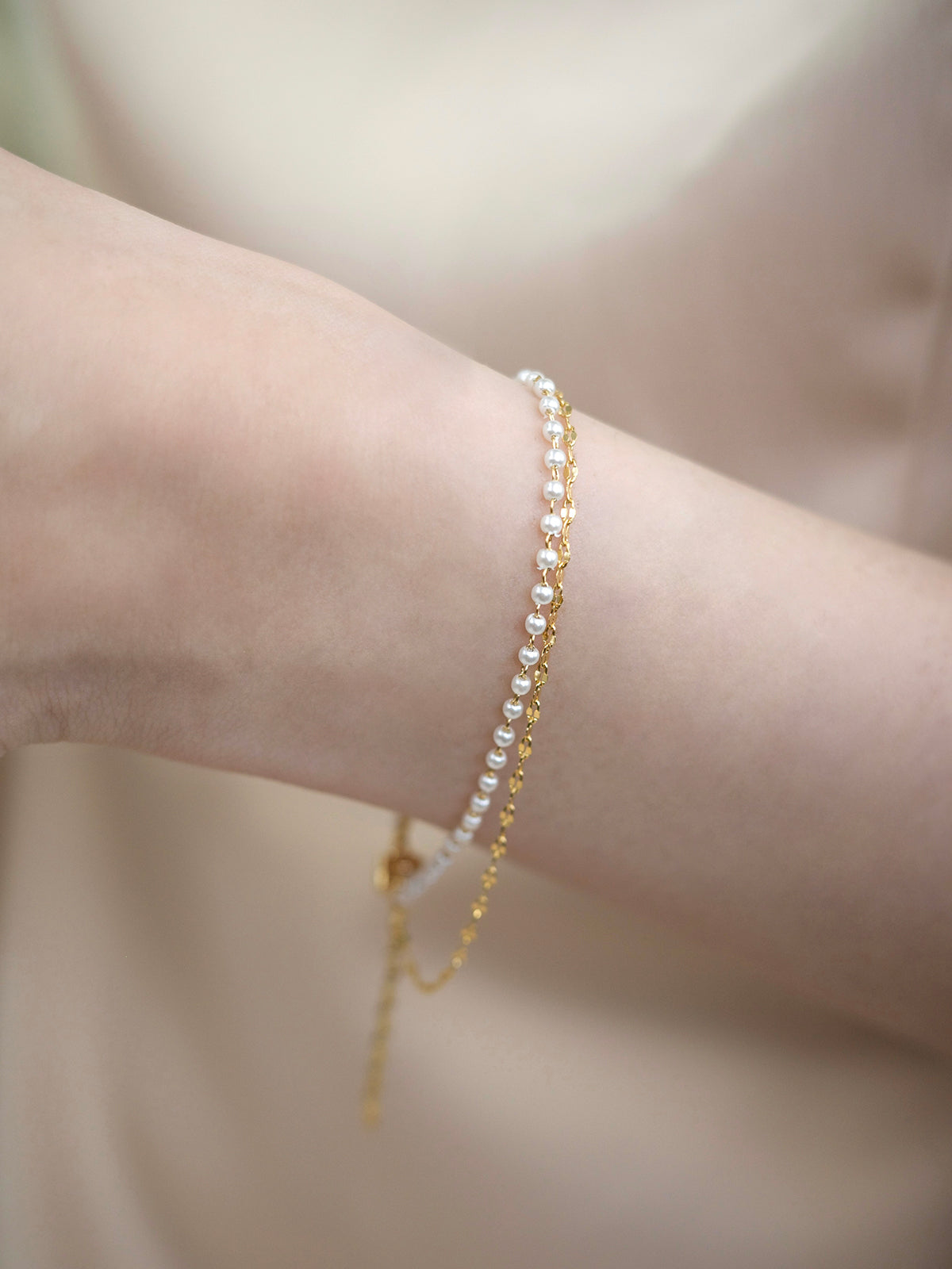 Pearl Double Bracelet