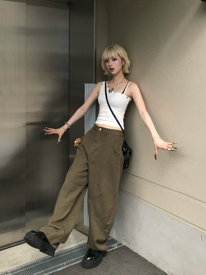 カーブワイドデニムパンツ