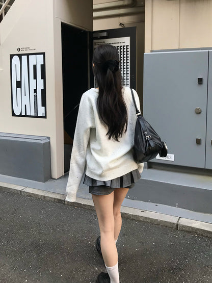 プリーツベルトミニスカパン