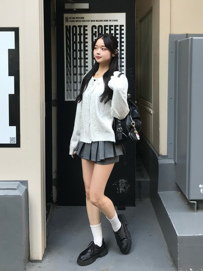 プリーツベルトミニスカパン