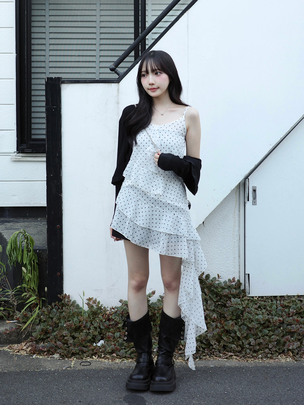 Irehimu Shia Dot Mini Dress