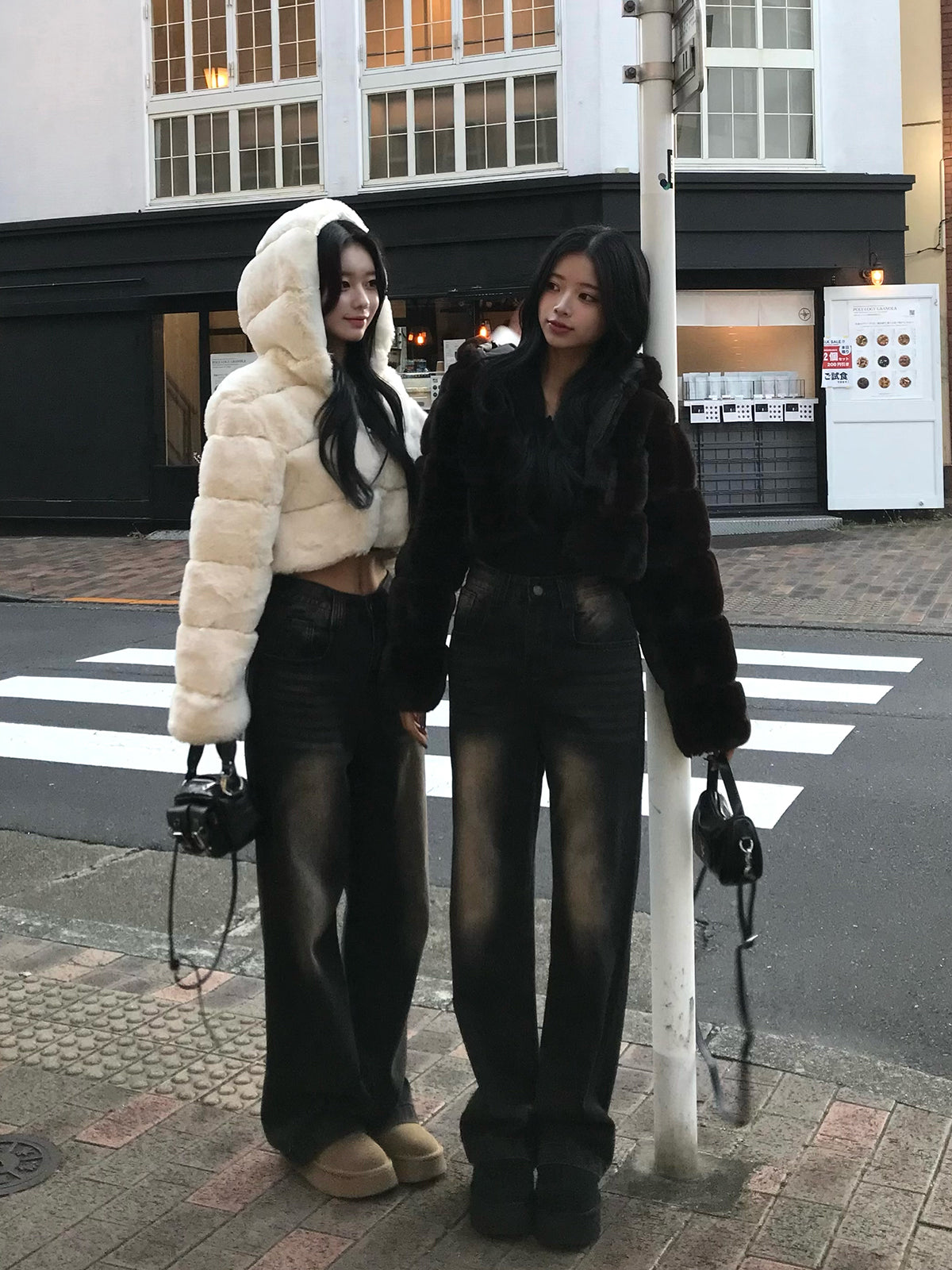 カラーウォッシングデニムパンツ