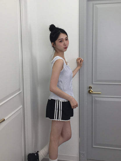 ストライプブラウスセットアップ