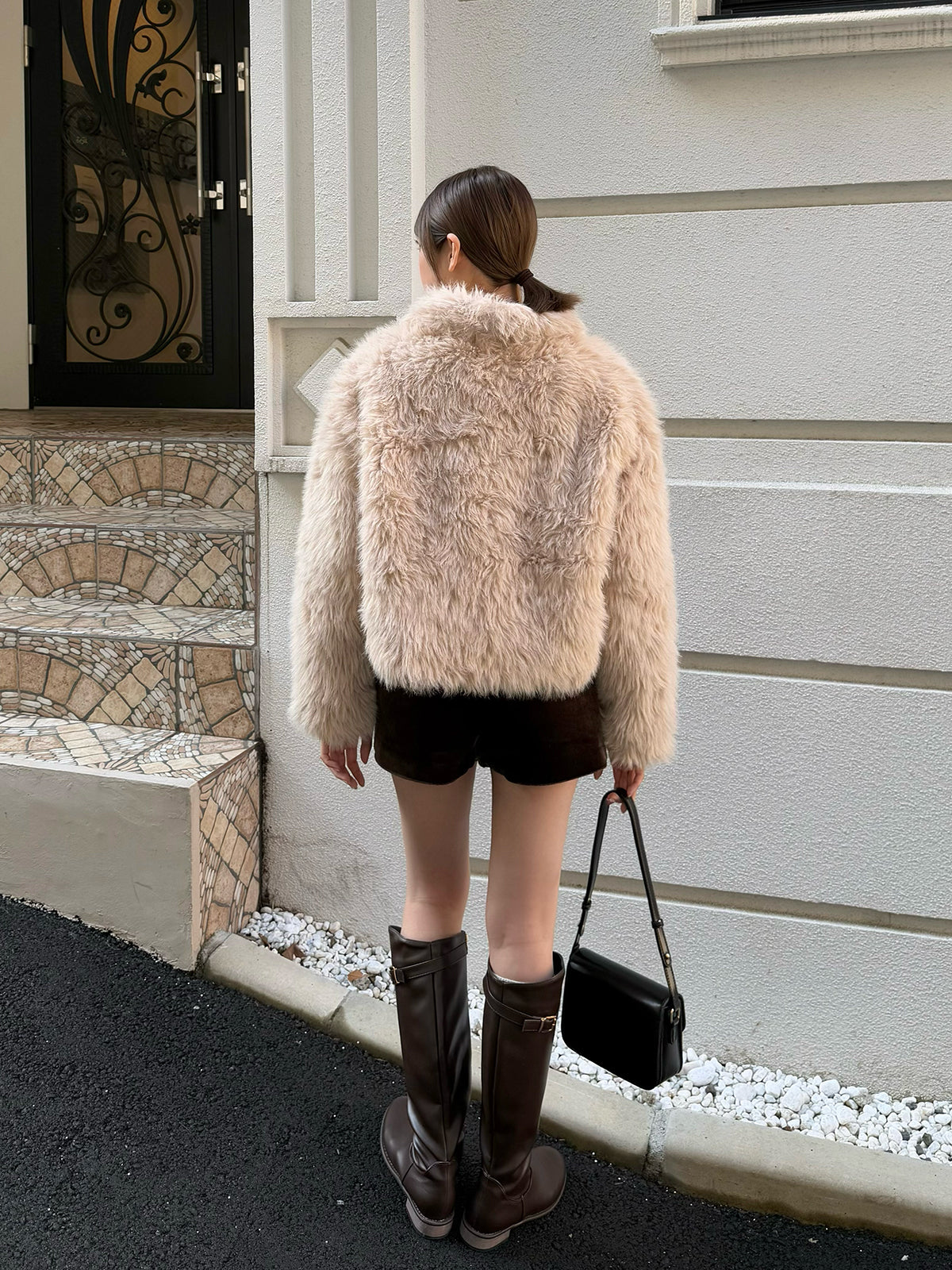Velour shorts