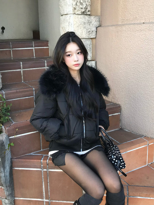 ビッグカラーファータッチブルゾン