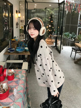 ドットルーズニット - ベージュ