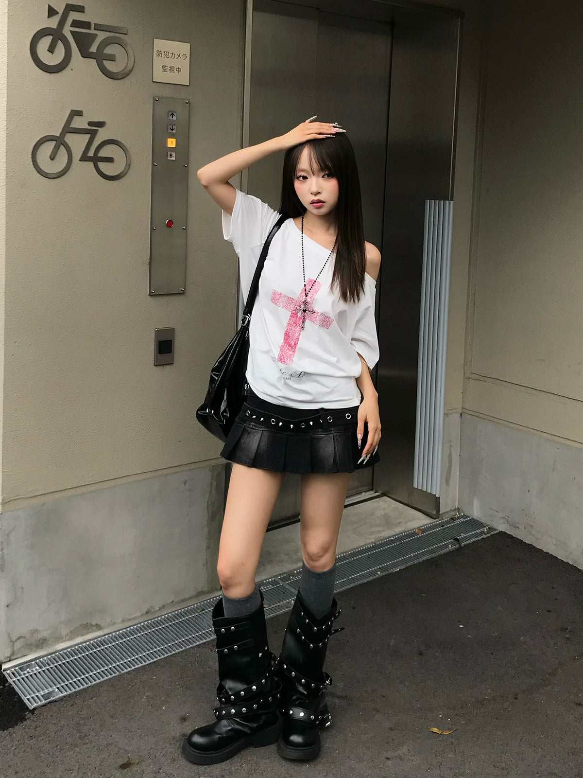 ダブルクロスTシャツ