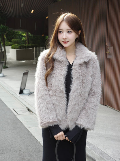 ラインストーンホックファータッチコート