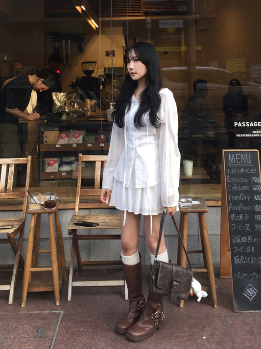 シフォンブラウスセットアップ
