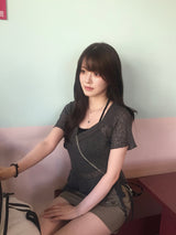 レイヤードホルターフリルシアーニット - グレー