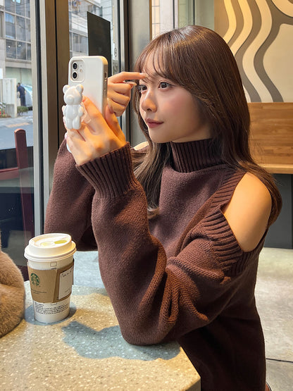 Open shoulder mini dress