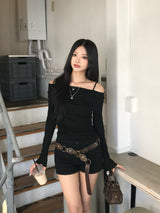Mellow Layered Cut and Sew - Black