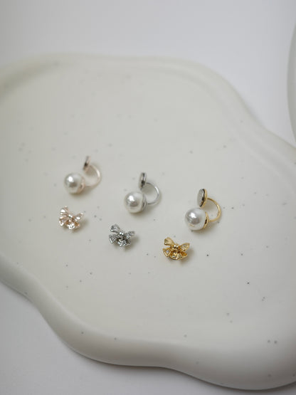 2wayルミエリボンマグネットピアス