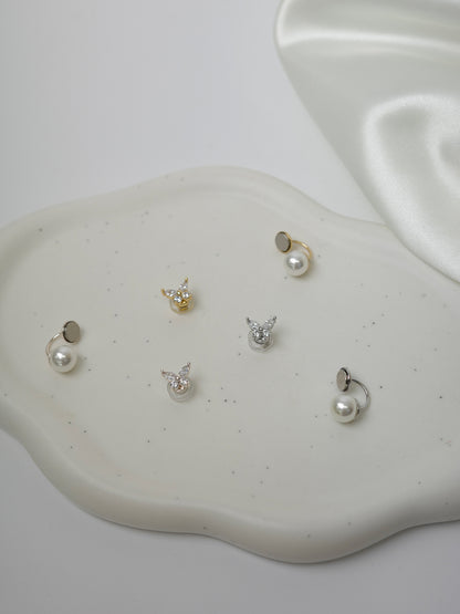 2wayバタフライマグネットピアス