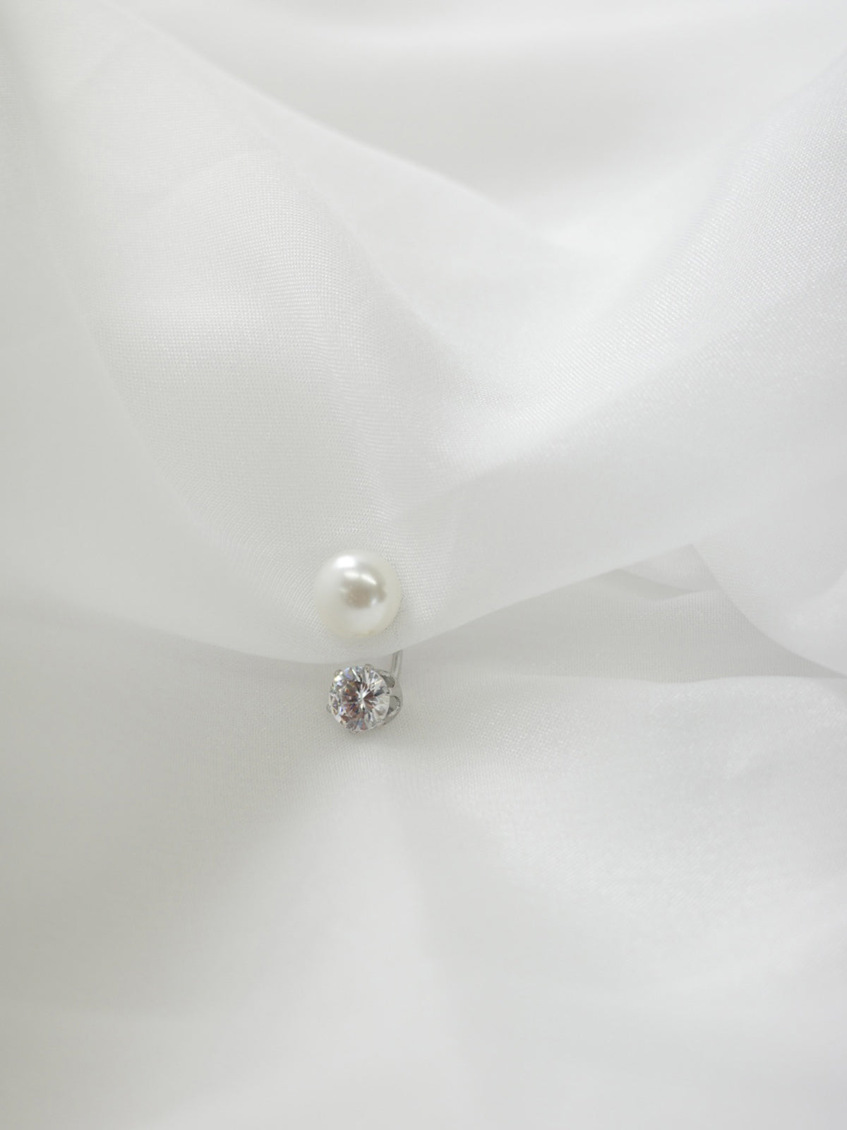 2wayパールマグネットピアス