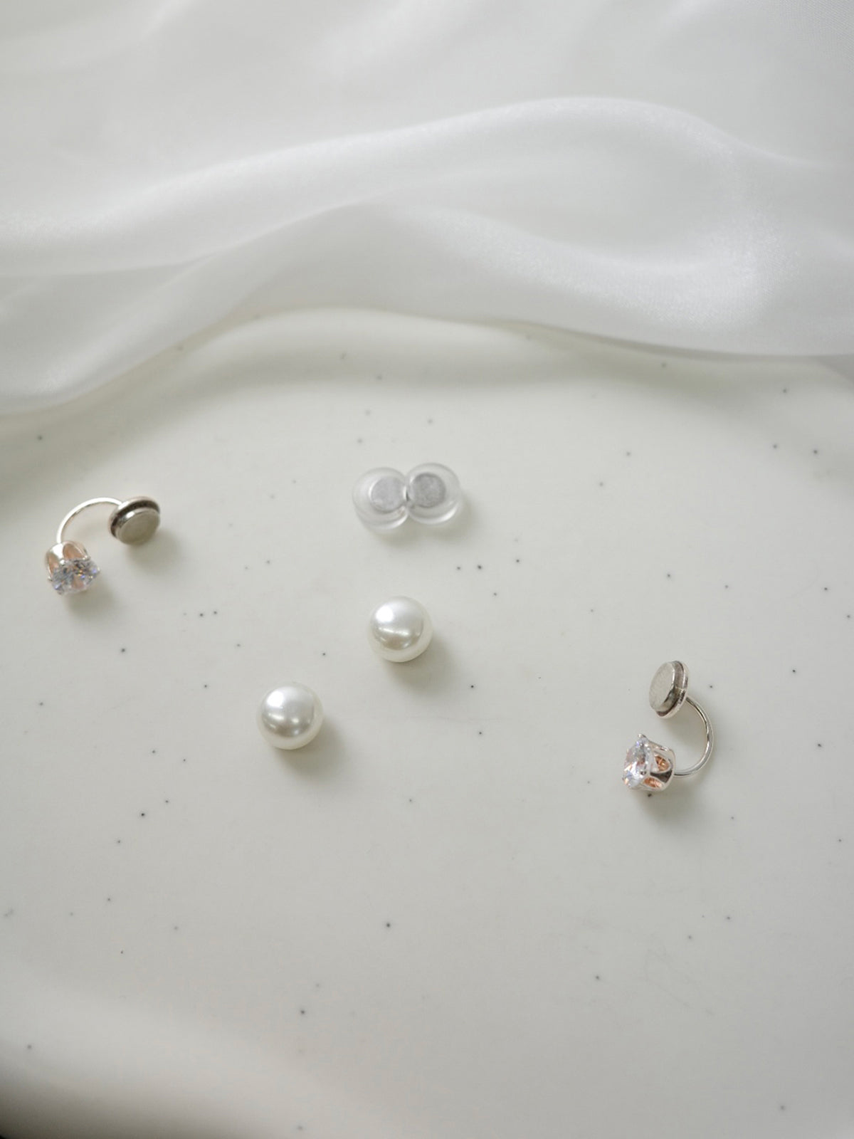 2wayパールマグネットピアス