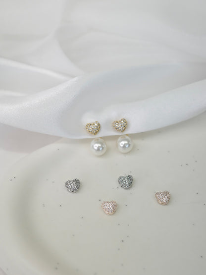 2wayシャインハートマグネットピアス