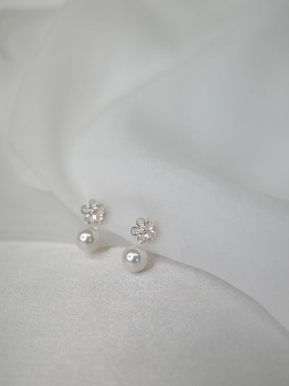 2wayデイジーマグネットピアス