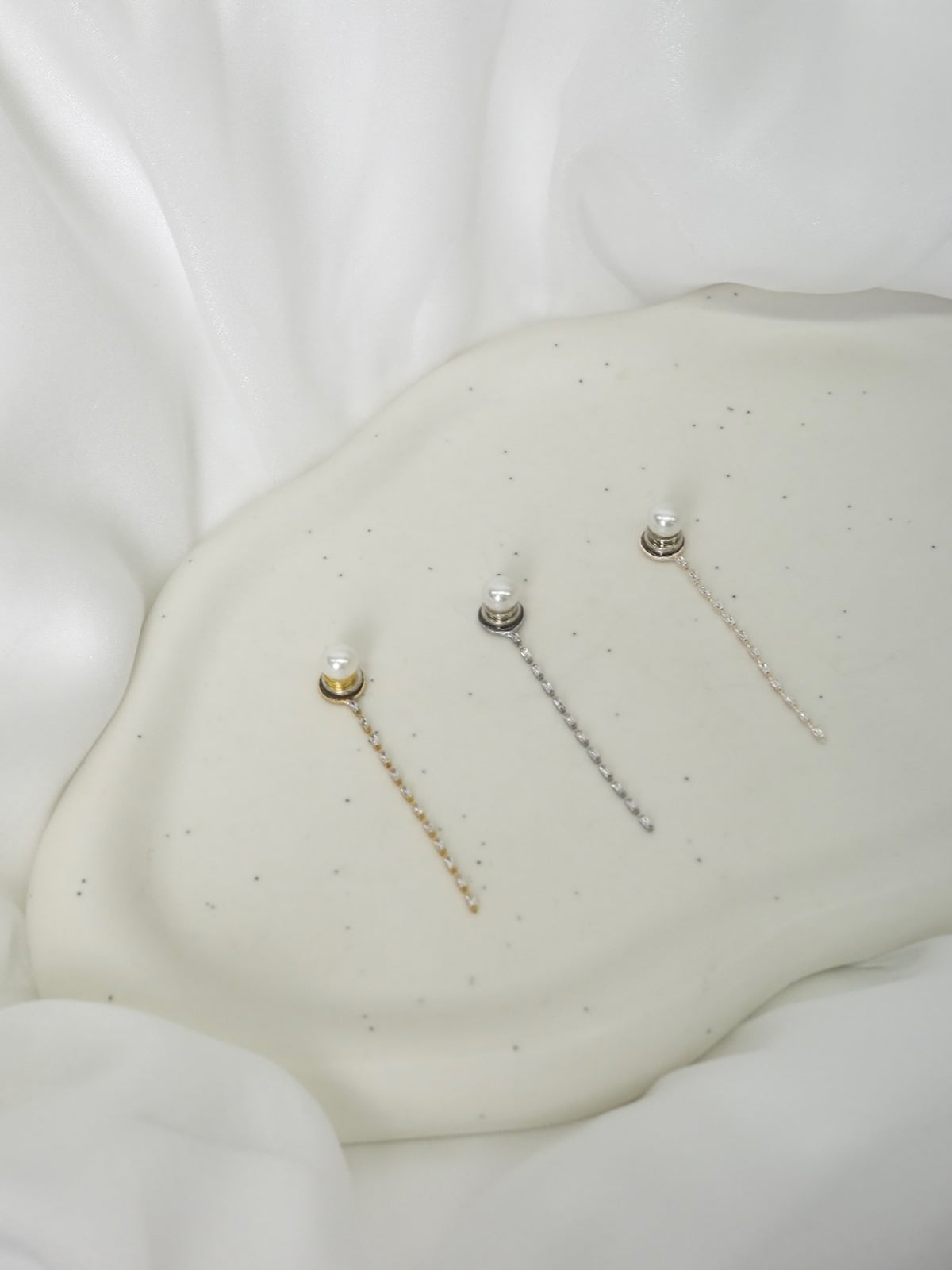 2wayルミチェーンマグネットピアス