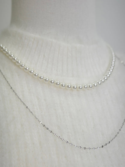 レイヤードパールネックレス