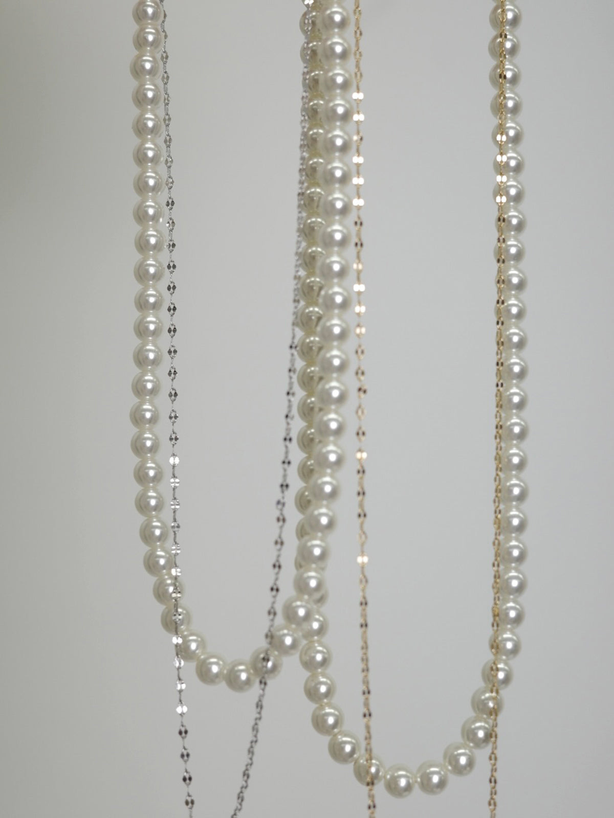 レイヤードパールネックレス