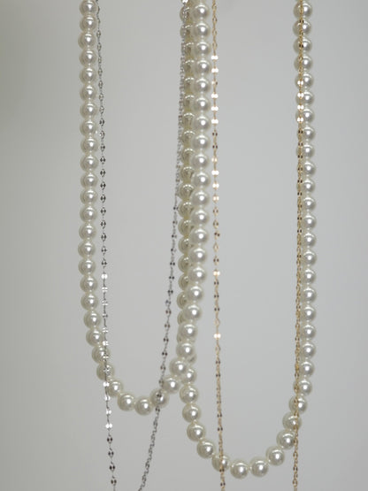 レイヤードパールネックレス