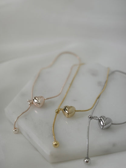 ハートラインブレスレット